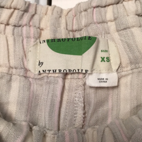 •Anthropologie Striped Beachy Linen Shorts• - Picture 5 of 6
